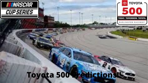 2020 Toyota 500 Predictions Youtube