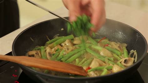 Chef Is Frying Vegetables On Pan Stock Footage SBV 314230561 Storyblocks