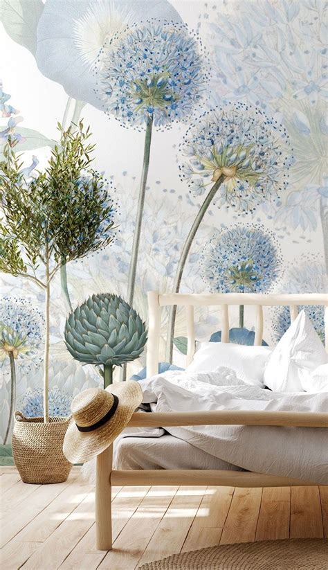 Adorn Your Wall With The Delicate Flowers Of This Gorgeous Blue Wild