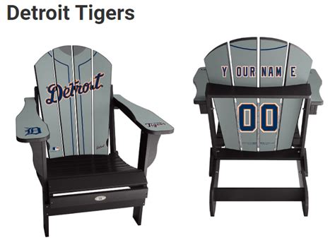 Officially Licensed Detroit Tigers MLB Jersey Chair Custom Adirondack Chairs Chicago White Sox