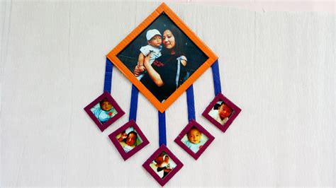 Diy Photo Frame Best Out Of Waste Craft How To Make Photo Frame At