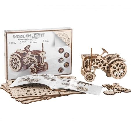 Stock Bureau Wooden City Puzzle D M Canique Mod Le En Bois Tracteur