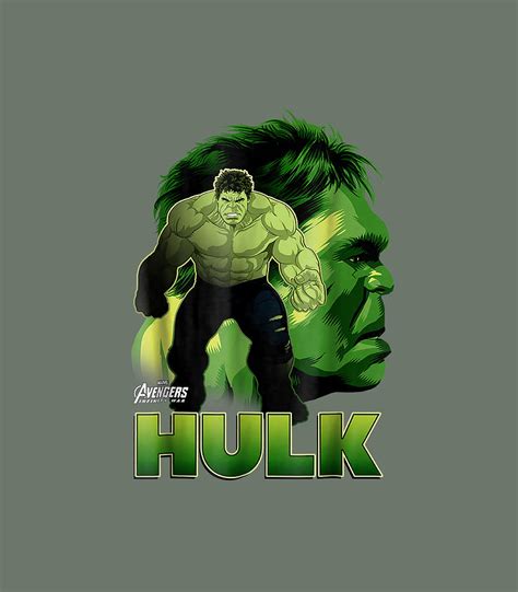 Marvel Infinity War Hulk Big Head Profile Graphic1 Digital Art By