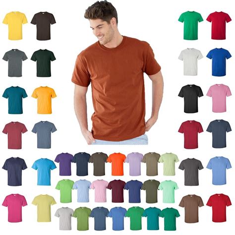 Gildan Mens Ultra Cotton T Shirt Short Sleeve Unisex Tee S 5xl All