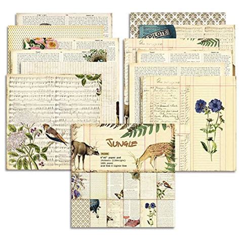 Was können sie mit bastelpapier kreieren? Top 10 Bastelpapier Muster Vintage - Dekorpapier - Tropatol