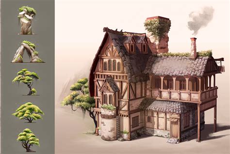 Medieval House Concept Art