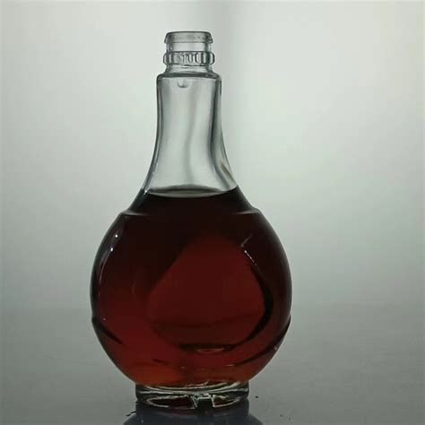 Luxury Customized Logo Round Shape 750ml Spirit Rum Tequila Bottle China Glass Bottle And Wine