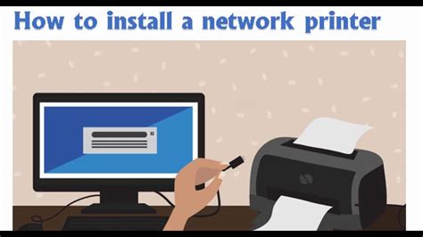How To Install A Network Printer Youtube