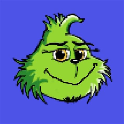 Grinch Pixel Art Animated Twitch Emote Christmas Emote Cute Emote