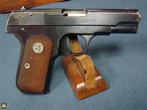 Sold Us Ww2 Colt M1908 General Officers Pistolnaval Intelligence