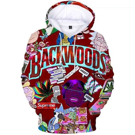 Backwoods Hoodie Hooded Unisex Cloth Unique Hoodie Hooded T Etsy