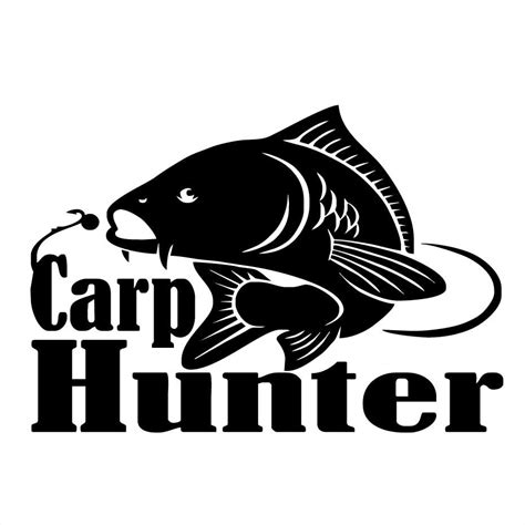 205cm143cm Carp Hunter Fishing Fashion Vinyl Stickers Decals Decor