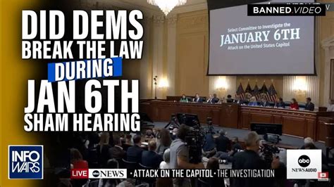 did democrats break the law manipulate evidence and commit perjury during the january 6th hearings