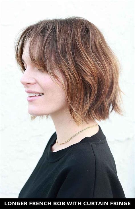 Face Framing Layered Hair With Curtain Bangs Hairstyle Ideas Short