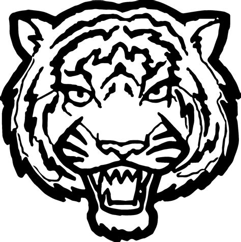Tigers face drawing at getdrawings com free for personal use. Tiger Head Coloring Page at GetColorings.com | Free ...