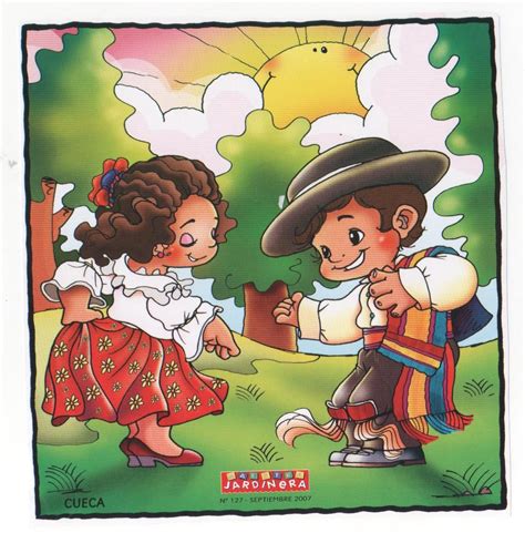 Bailes Tradicionales Chile Para Niños Dibujos