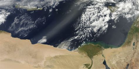 Dust Plumes Off Egypt And Libya
