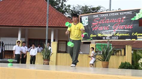 Sekolah menengah kebangsaan kepong baru. SMK Taman Ehsan Hari Guru Diabolo show - YouTube