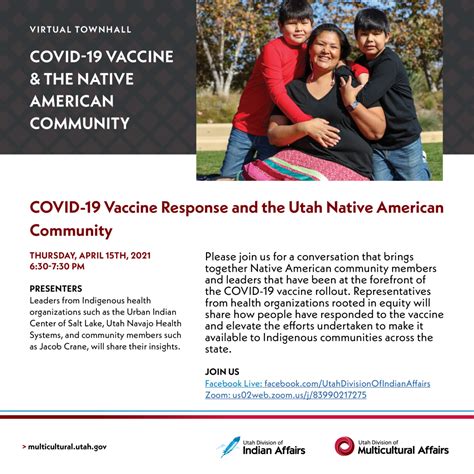 4152021 Virtual Town Hall Covid 19 Vaccine And The Native American