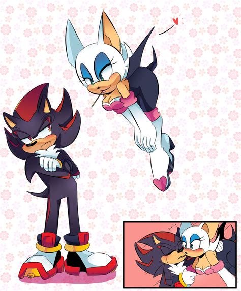 Shadouge Shadow The Hedgehog Y Rouge The Bat By Crystal Draws
