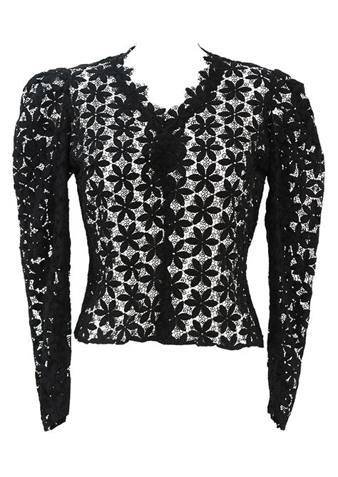 Check spelling or type a new query. Victorian Style Black Lace Floral Pattern Long Sleeve Top ...