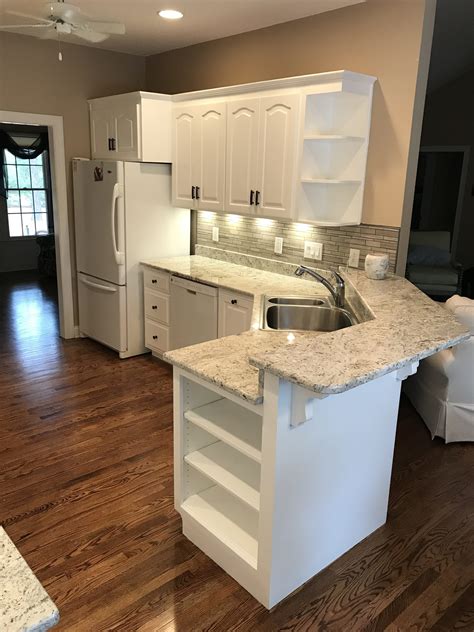 At ray of light, tempe and phoenix cabinet refinishing is our specialty. Maple Cabinets Refinished to a Custom White | Complete ...