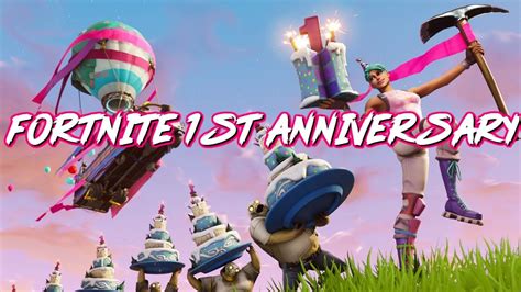 Fortnite First Anniversary All New Cosmetic Items Youtube