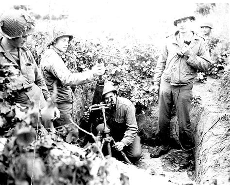 Photo Us 504th Parachute Infantry Regiment Mortar Team In Italy With