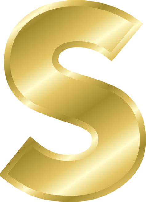Gold Letter Template