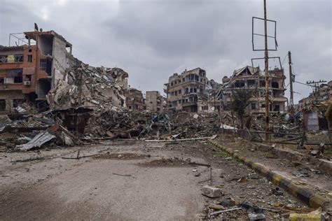 Aftermath Of Airstrikes In Syria Exibart Street