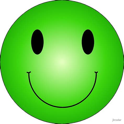 Green Smiley By Jkcoder Redbubble