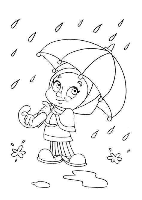 coloring page  rain  printable coloring pages img