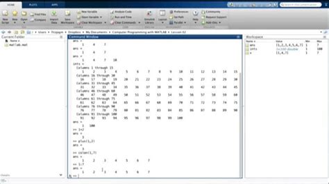 Introduction To Programming With Matlab The Colon Operator 네이버 블로그