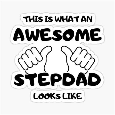 This Is What An Awesome Stepdad Looks Like Sticker By Superacedesigns Redbubble