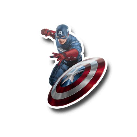 Captain America Sticker Acid Ink Designs