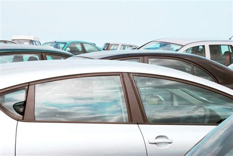 Crowded Car Park Stock Image Image Of Silver Parking 10622909