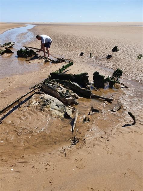 Raf Fighter Plane Emerges From Sand At Cleethorpes Beach Metro News