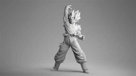 Goku Super Saiyan From Dragon Ball Super Print Ready 3d Model By