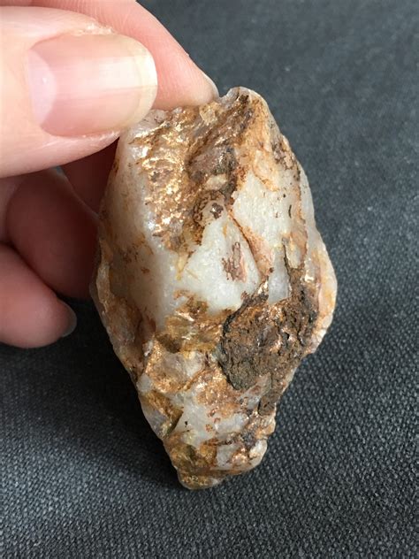 What Is The Metallic Gold On This Rock Found This In A Creek Bed