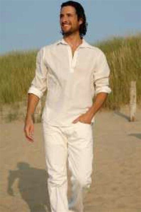 Id#nm1009 men's linen suits for men two piece linen for beach wedding outfit summer double vents suit beige/natural $160. For the fellas all white | Mens beach wedding attire ...