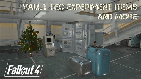 Fallout 4 Vault Tec Workshop Dlc Experiment Items And More Youtube