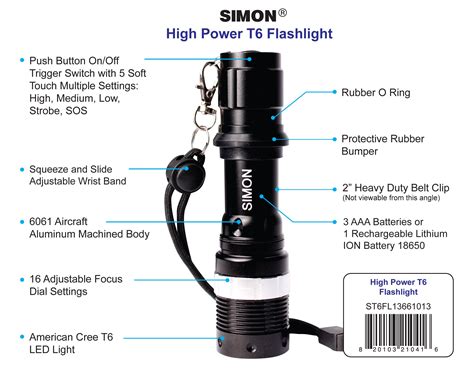 This basically refers to the level of intensity of the light that comes out of a flashlight. Simon Cree LED Flashlight T6 Pro | Bright led flashlight ...