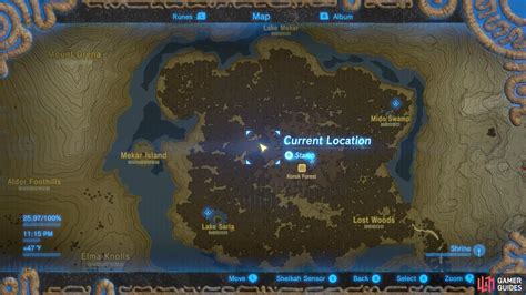 Korok Forest Breath Of The Wild Map Maps For You