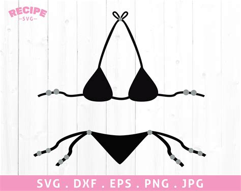Embellishments Bikini Svg Eps Summer Svg Dxf Swimwear Clipart Png Svg Swimsuit Svg Surf