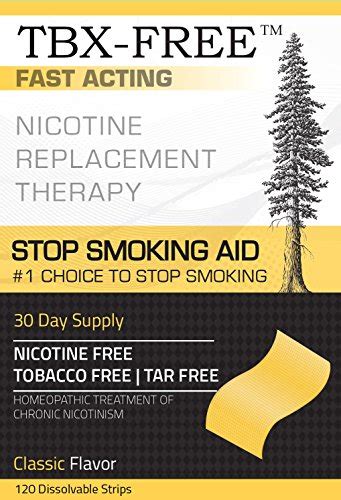 tbx free stop smoking oral strip aid 120 strips classic
