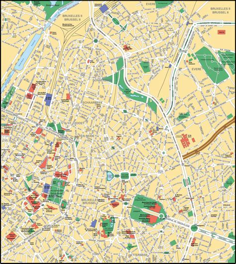 Brussels Map Greater Brussels Metropolitan Area Free To Download In