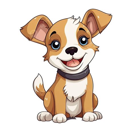 Gambar Anjing Comel Dalam Gaya Kartun Anjing Haiwan Kartun Png Dan