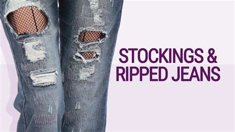 Pantyhose Under Ripped Jeans Vlr Eng Br