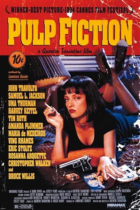 Pulp Fiction Cover Maxi Poster Cm X Cm Amazon Co Uk Kitchen Home