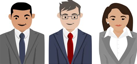 Business People Characters Vector Clipart Image Free Stock Photo